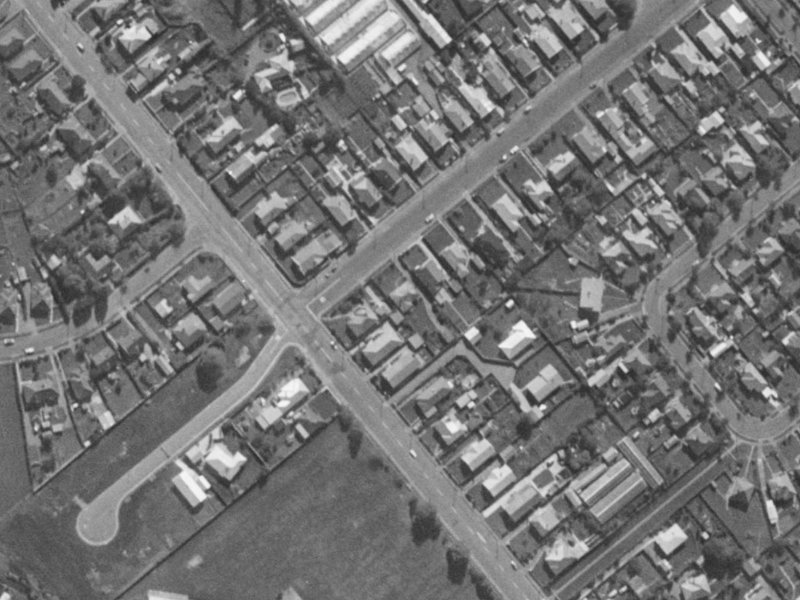 6 Wychbury Street from the air, 1970-1974