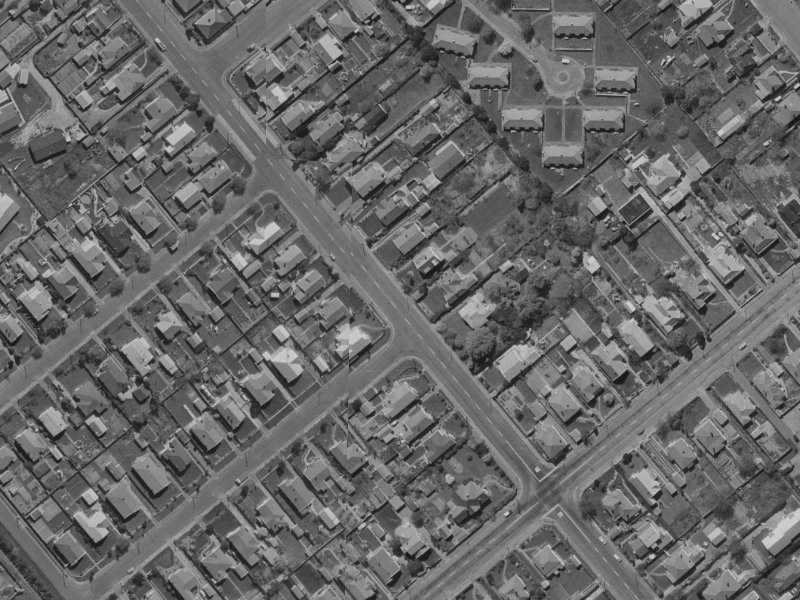 58 Selwyn Street from the air, 1970-1974