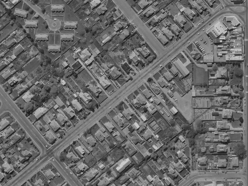 120 Somerfield Street from the air, 1970-1974