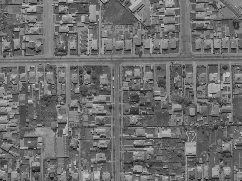 78 Norwood Street from the air, 1970-1974
