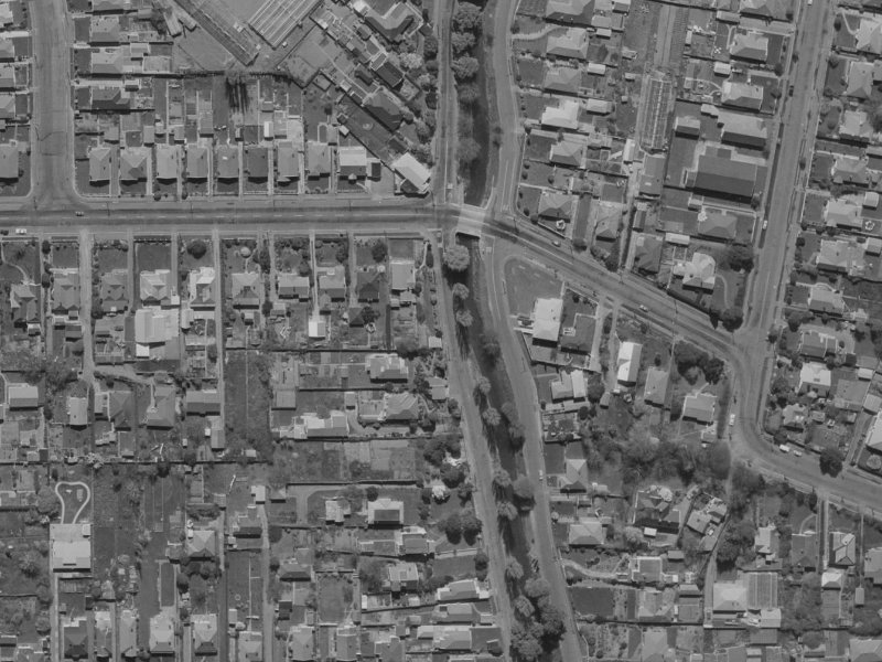 265 Eastern Terrace from the air, 1970-1974