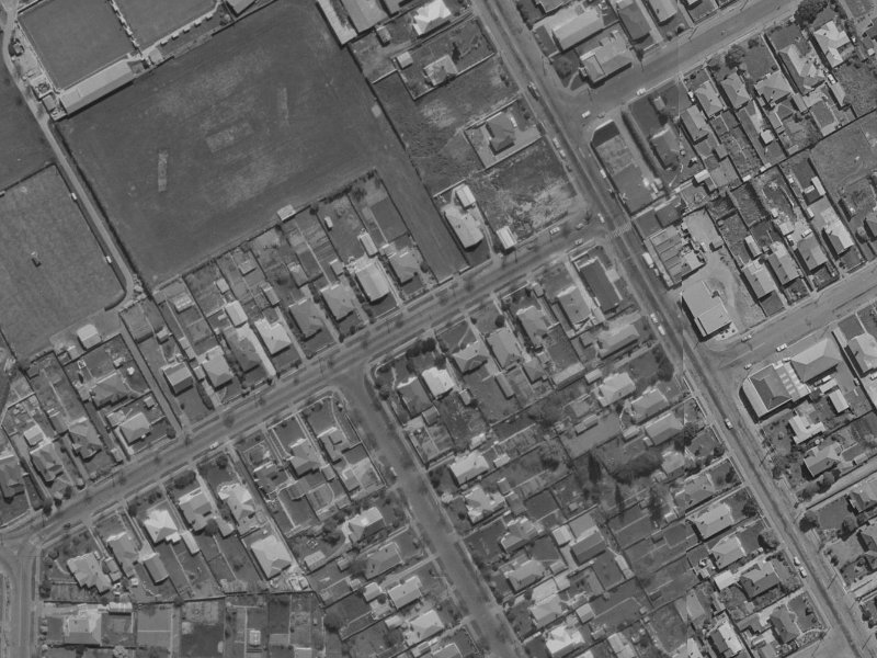 24A Gamblins Road from the air, 1970-1974