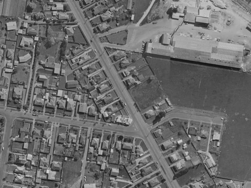 233 Opawa Road from the air, 1970-1974