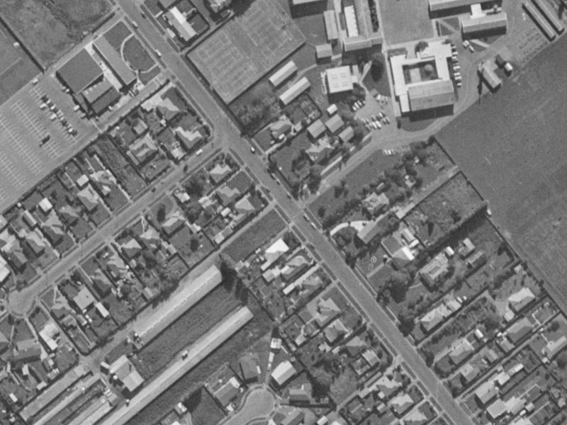 46 Tankerville Road from the air, 1970-1974