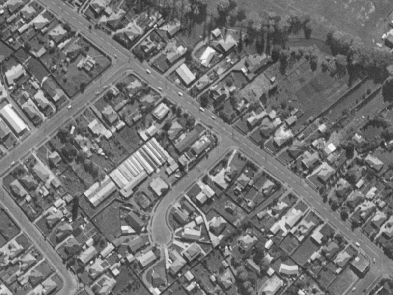 76 Hoon Hay Road from the air, 1970-1974
