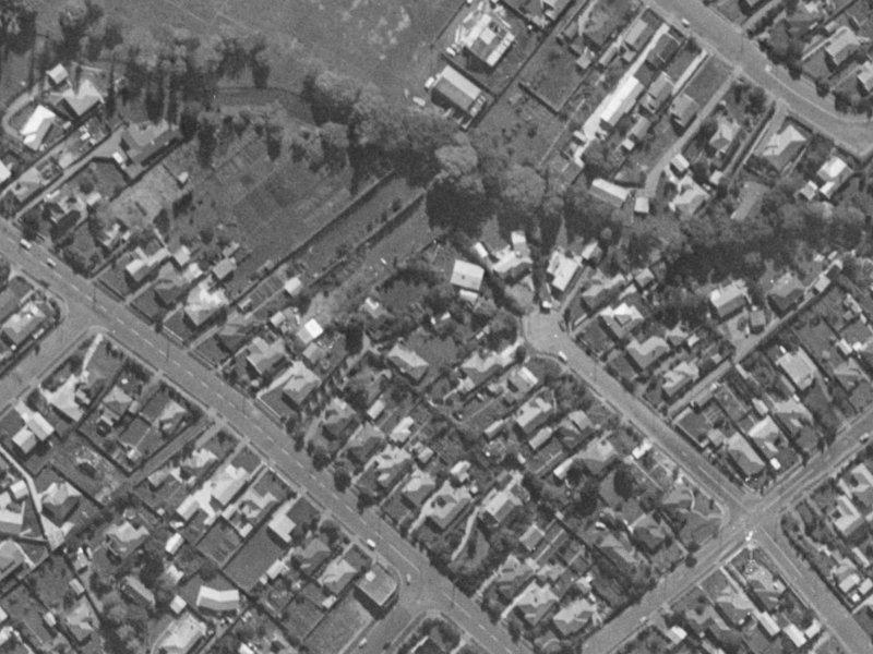 93A Hoon Hay Road from the air, 1970-1974