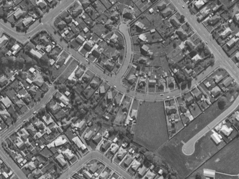 20 Glynne Crescent from the air, 1970-1974