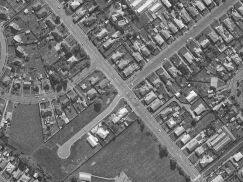 186 Lyttelton Street from the air, 1970-1974