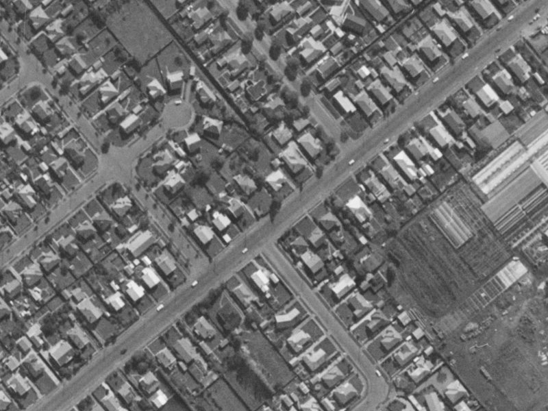 53 Stourbridge Street from the air, 1970-1974
