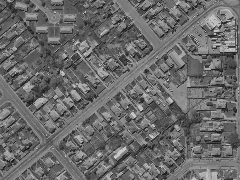 127B Colombo Street from the air, 1970-1974