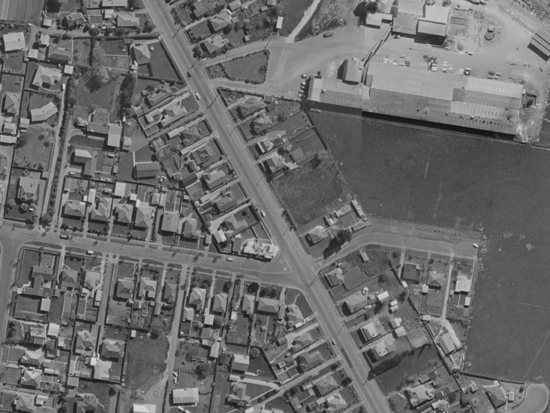 235 Opawa Road from the air, 1970-1974