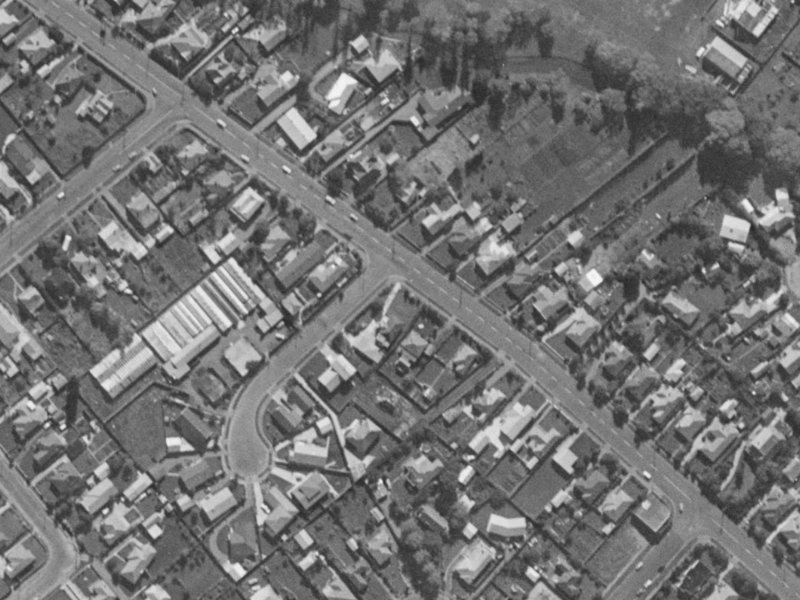 78 Hoon Hay Road from the air, 1970-1974