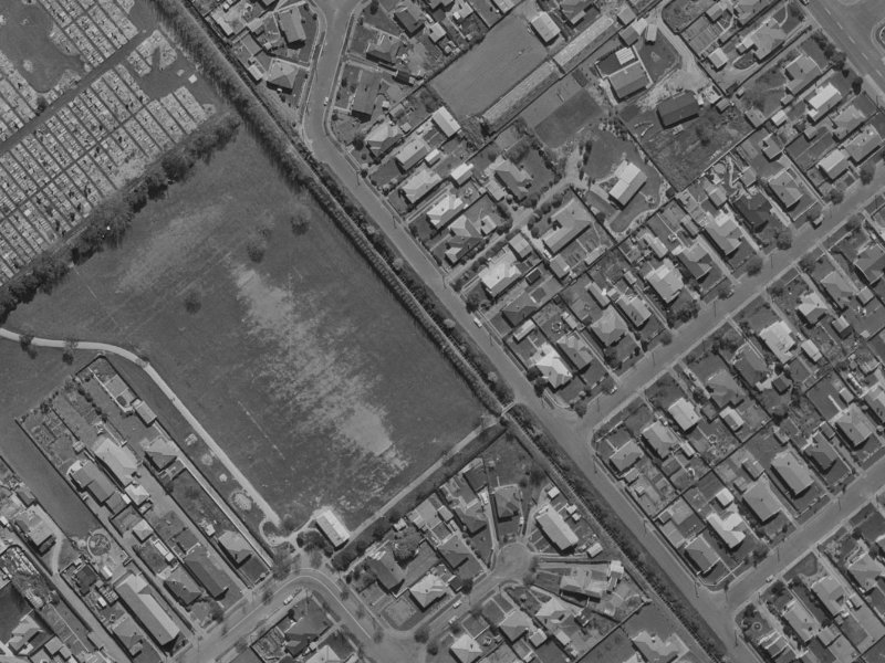 Woodard Terrace from the air, 1970-1974