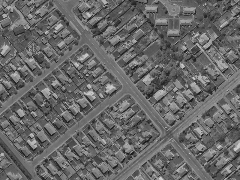 45 Selwyn Street from the air, 1970-1974