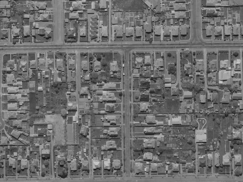 77 Norwood Street from the air, 1970-1974