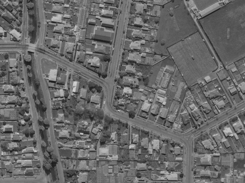 36 Saint Martins Road from the air, 1970-1974