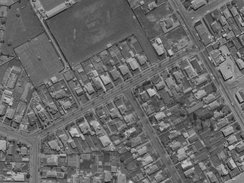 19A Gamblins Road from the air, 1970-1974