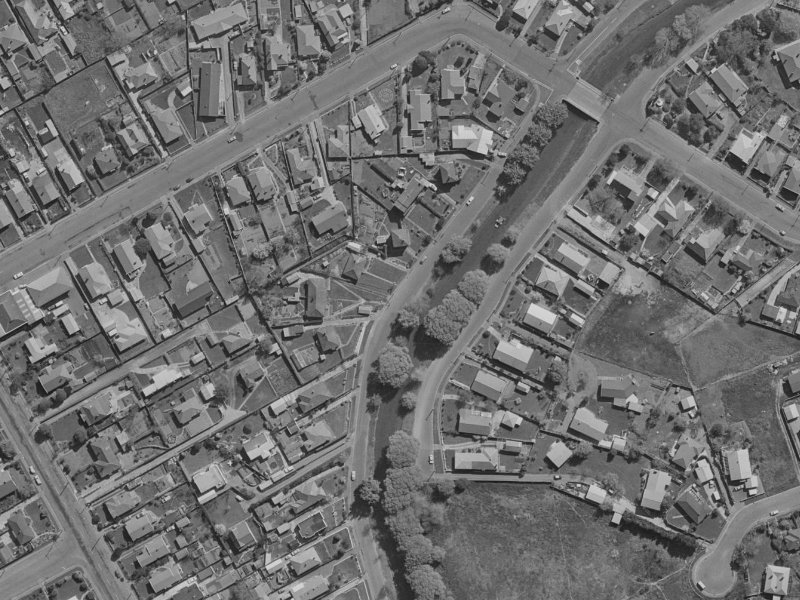 258 Riverlaw Terrace from the air, 1970-1974