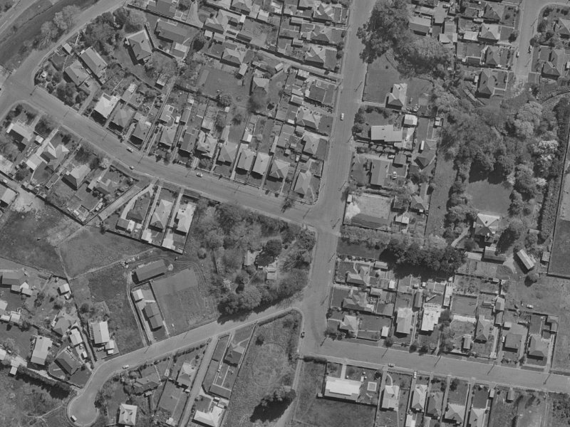 105 Beckford Road from the air, 1970-1974