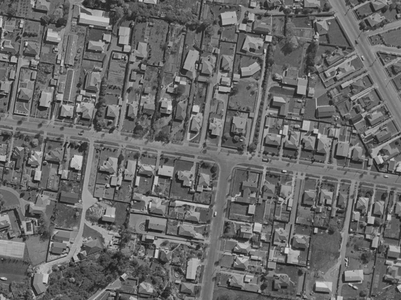 63 Grange Street from the air, 1970-1974