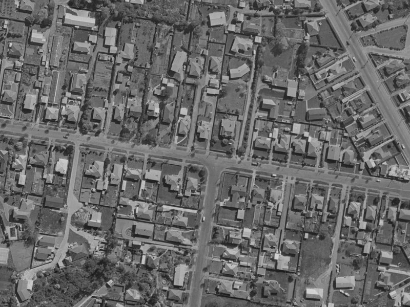 67 Grange Street from the air, 1970-1974