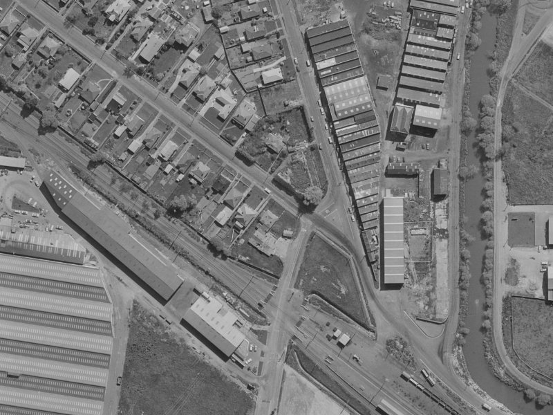 73 Curries Road from the air, 1970-1974