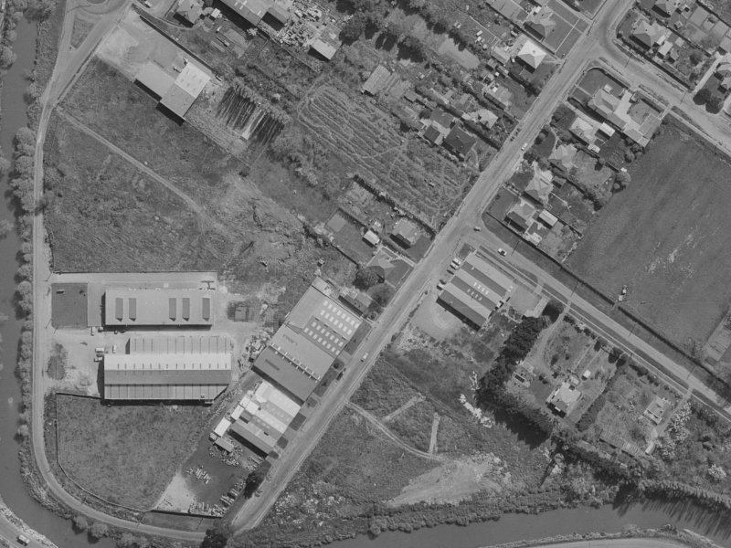 114 Bamford Street from the air, 1970-1974