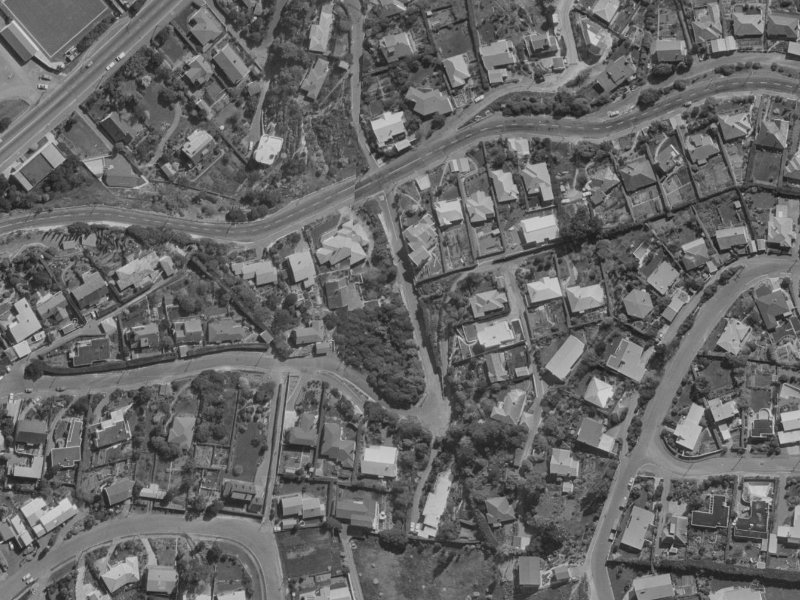 24 Te Awakura Terrace from the air, 1970-1974