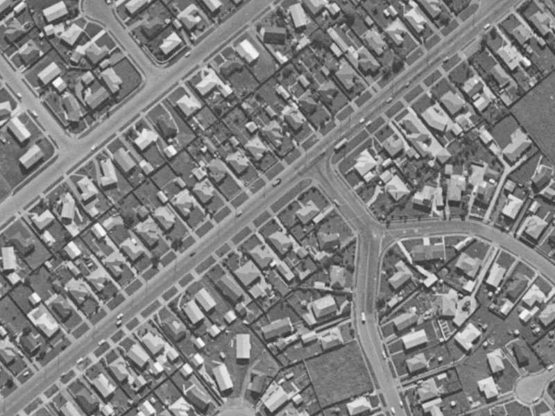 113 Halswell Road from the air, 1970-1974