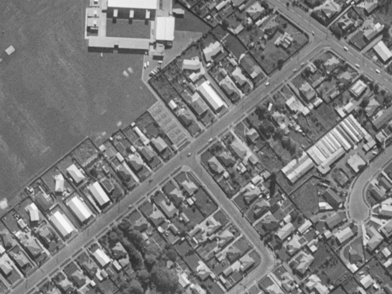 19 Mathers Road from the air, 1970-1974