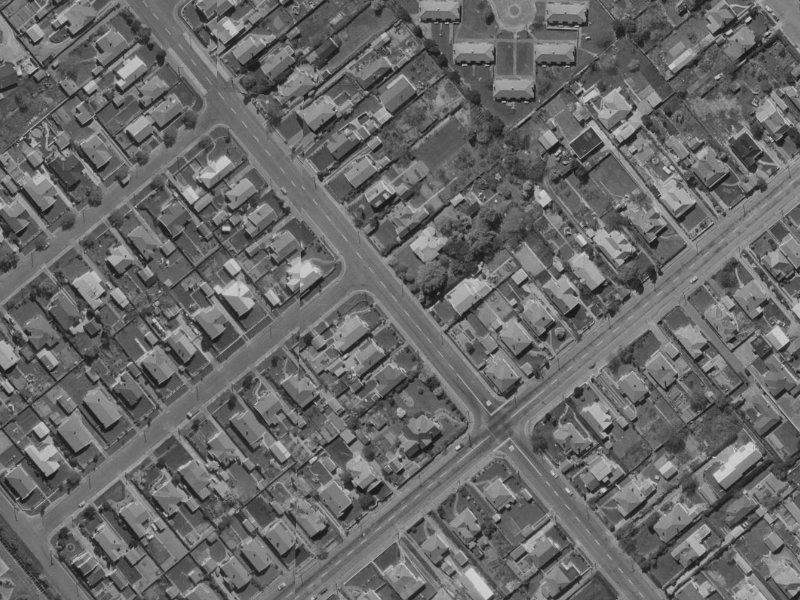 48 Selwyn Street from the air, 1970-1974