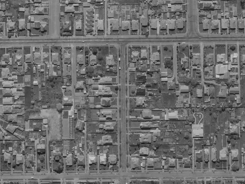 74 Norwood Street from the air, 1970-1974