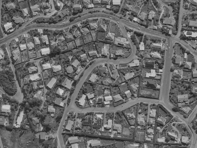 Saint Andrews Hill Road from the air, 1970-1974