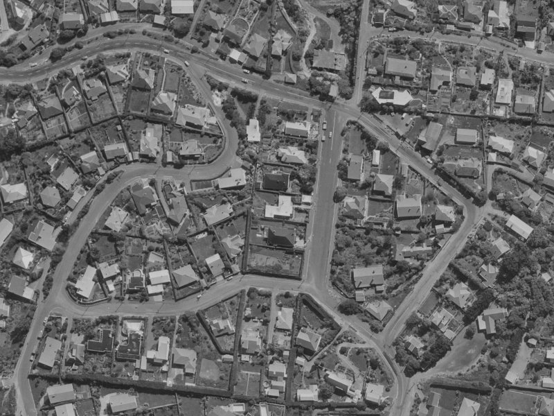 49 Marama Crescent from the air, 1970-1974