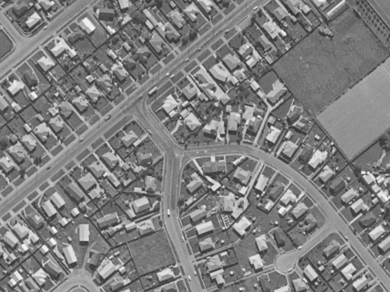 1 Redgrave Street from the air, 1970-1974