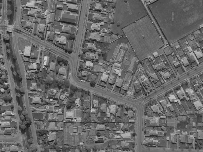 30 St Martins Road from the air, 1970-1974