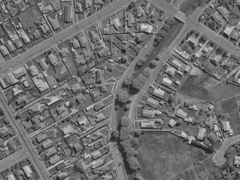 263 Riverlaw Terrace from the air, 1970-1974
