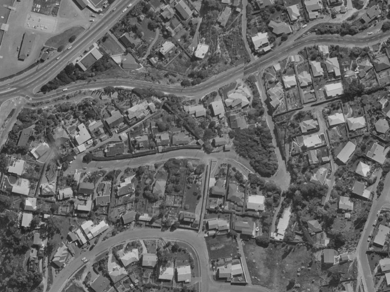 60 Te Awakura Terrace from the air, 1970-1974