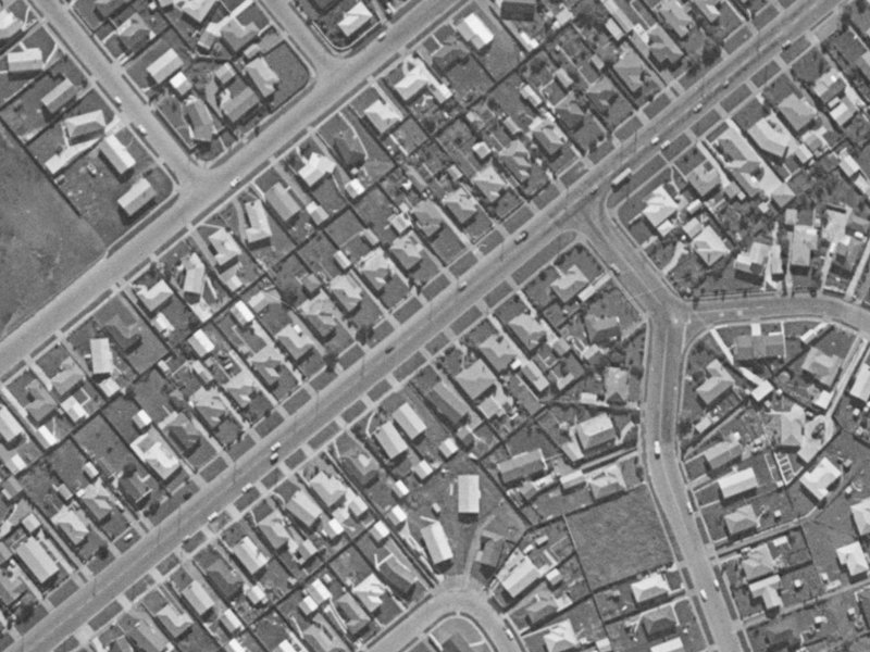 119 Halswell Road from the air, 1970-1974