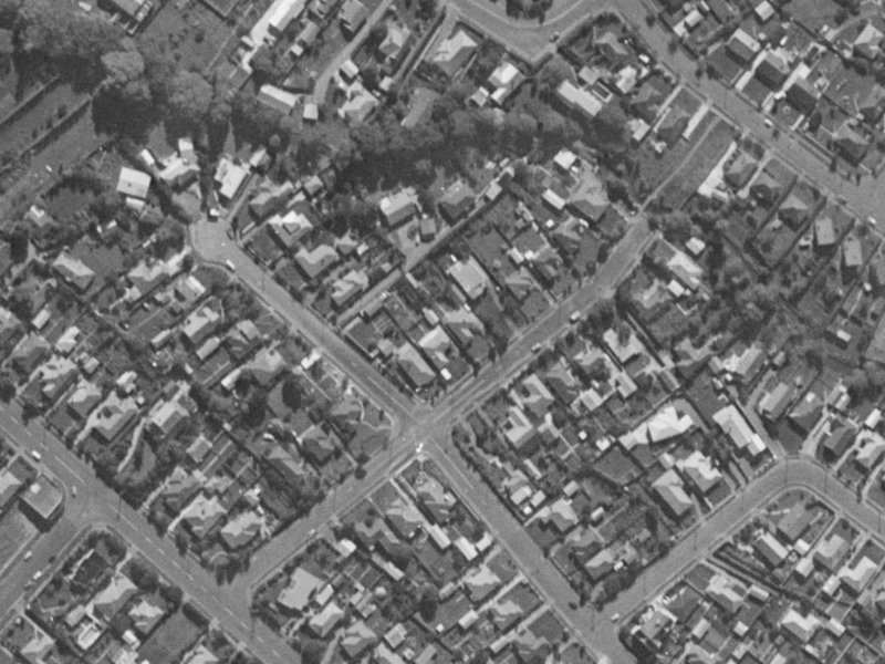 11 Smartlea Street from the air, 1970-1974