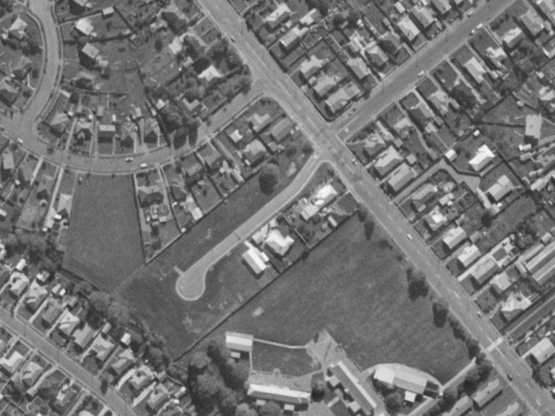 3A Urella Place from the air, 1970-1974