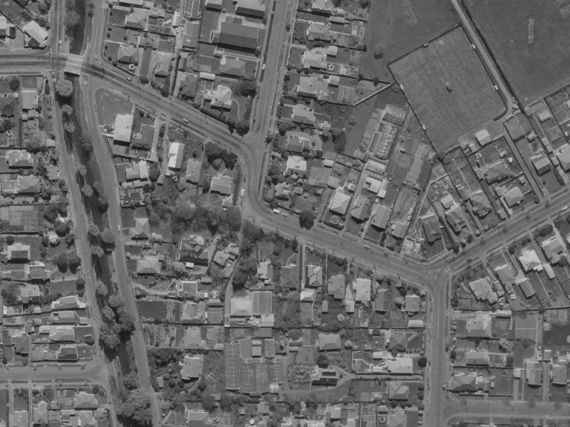 34 Saint Martins Road from the air, 1970-1974