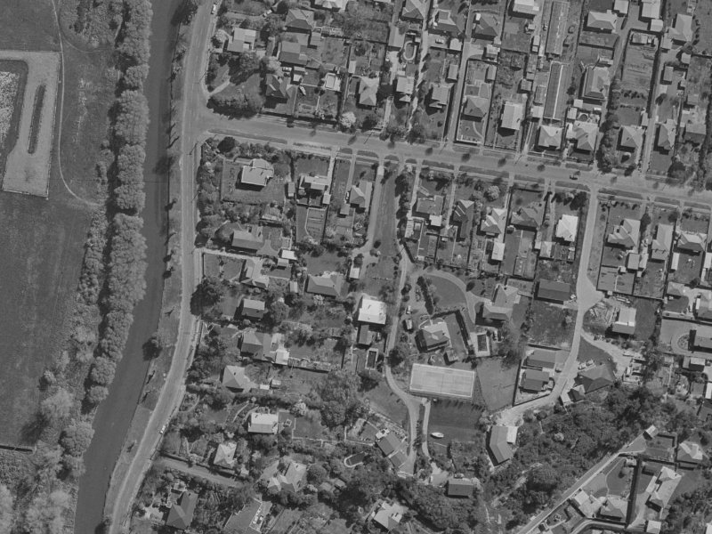 8 Grange Street from the air, 1970-1974