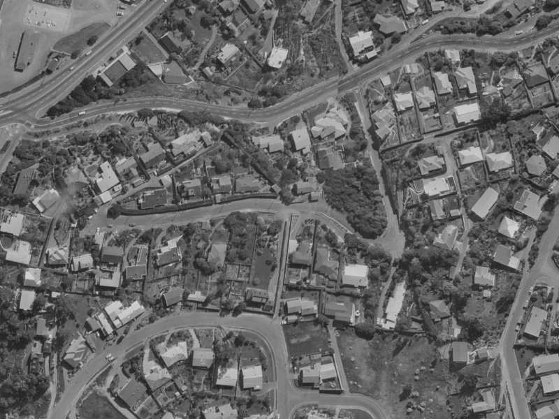 61 Te Awakura Terrace from the air, 1970-1974