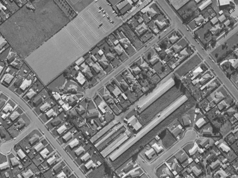 11A Anvers Place from the air, 1970-1974
