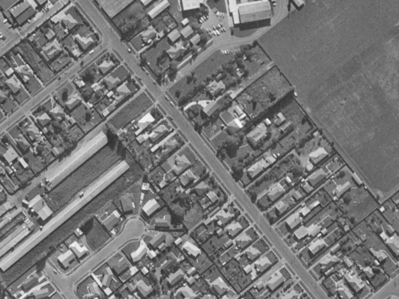 55A Tankerville Road from the air, 1970-1974
