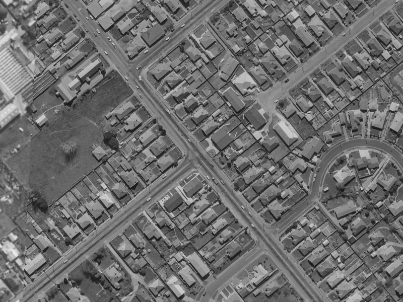 203 Barrington Street from the air, 1970-1974
