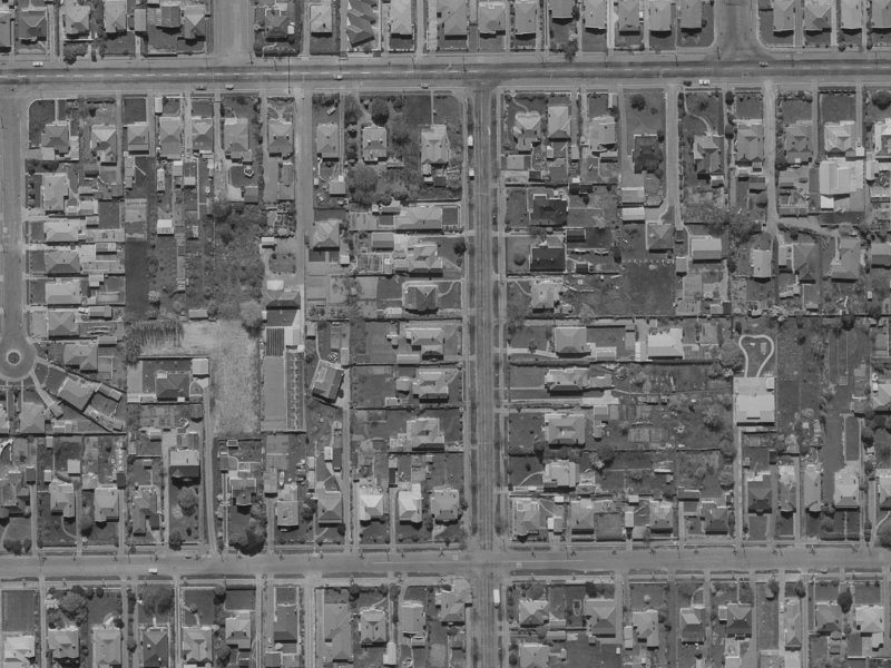 71 Norwood Street from the air, 1970-1974