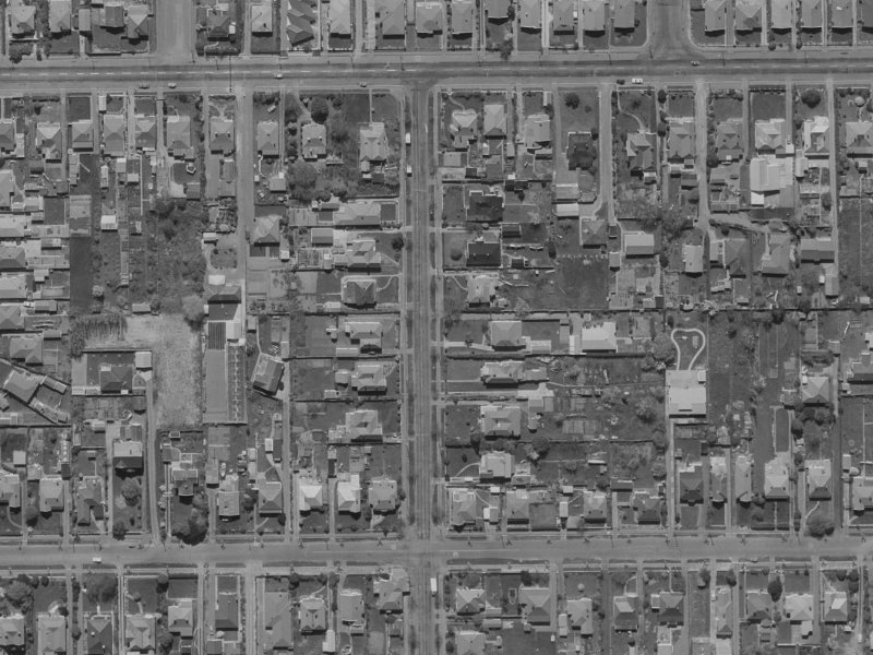 70 Norwood Street from the air, 1970-1974