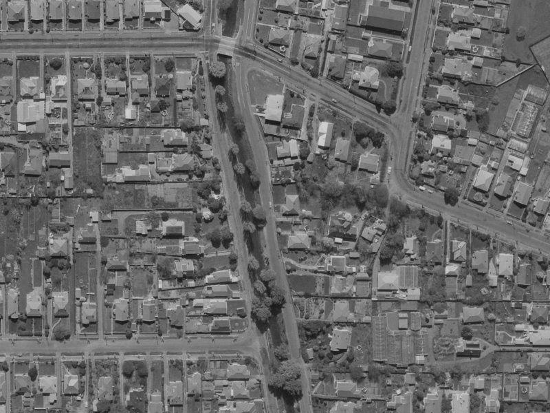 98 Palatine Terrace from the air, 1970-1974